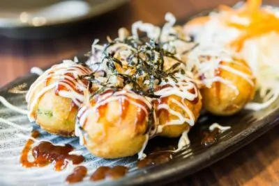 Takoyaki polpette di polpo giapponesi